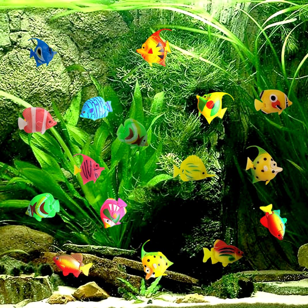 DIYBravo lifelike fish with movable tails create realistic underwater vibes in any aquarium.