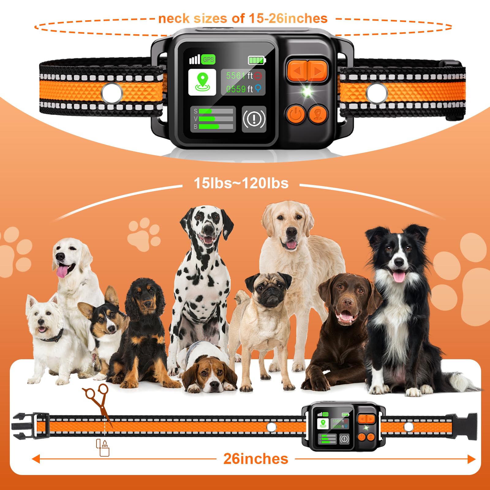 DJNFGQ GPS collar circular fence mode enables quick daily boundary creation.
