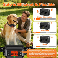 DJNFGQ IPX7 waterproof collar ready for rain and splashes during outdoor use
