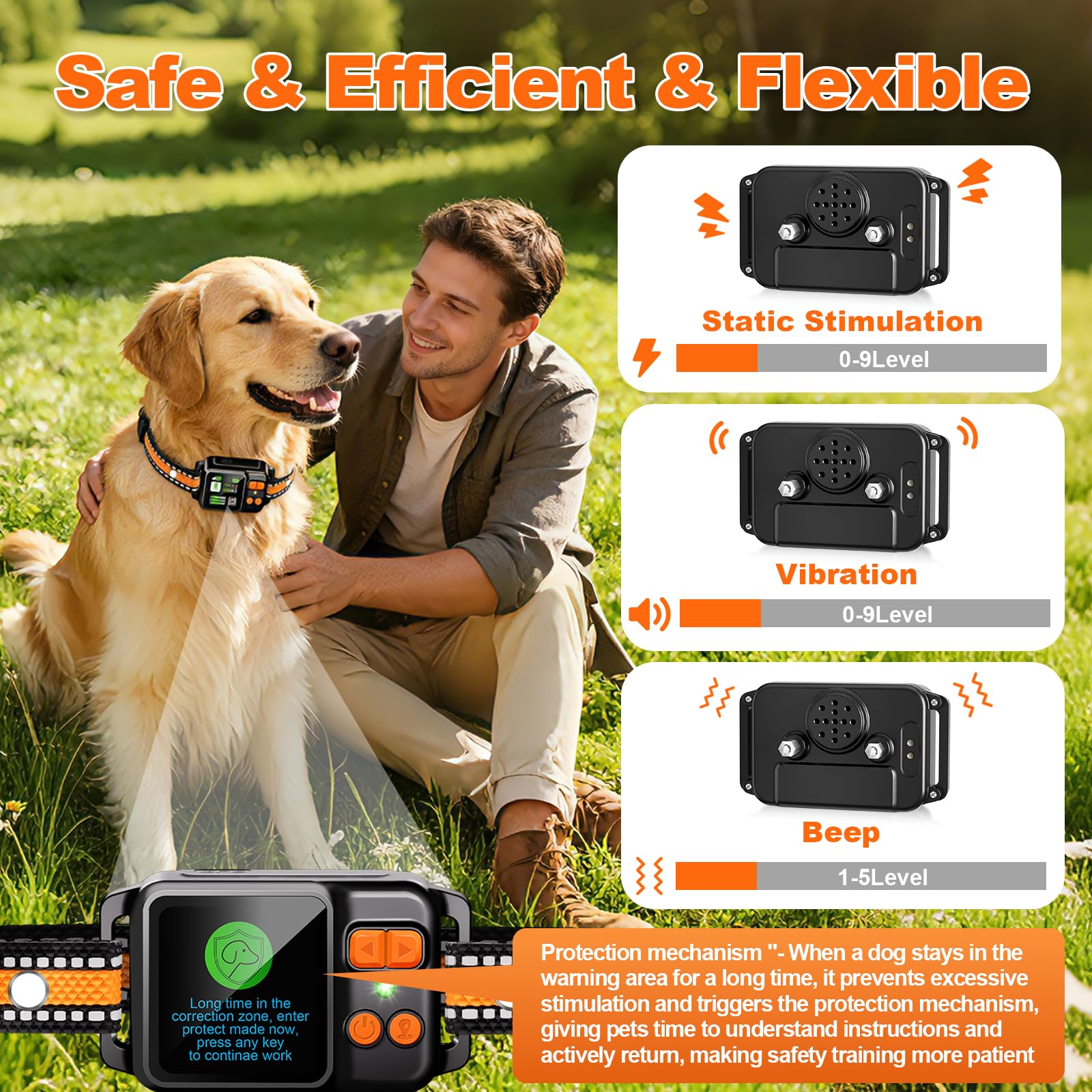 DJNFGQ no-burial-wire fence profile underscores easy, non-intrusive setup.
