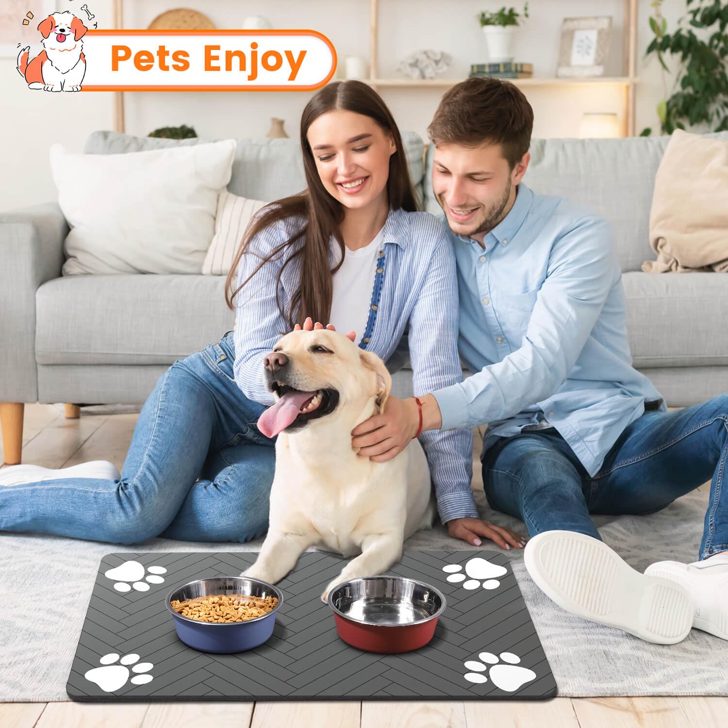DK177 versatile pet mat suitable for indoor use with multiple pets.