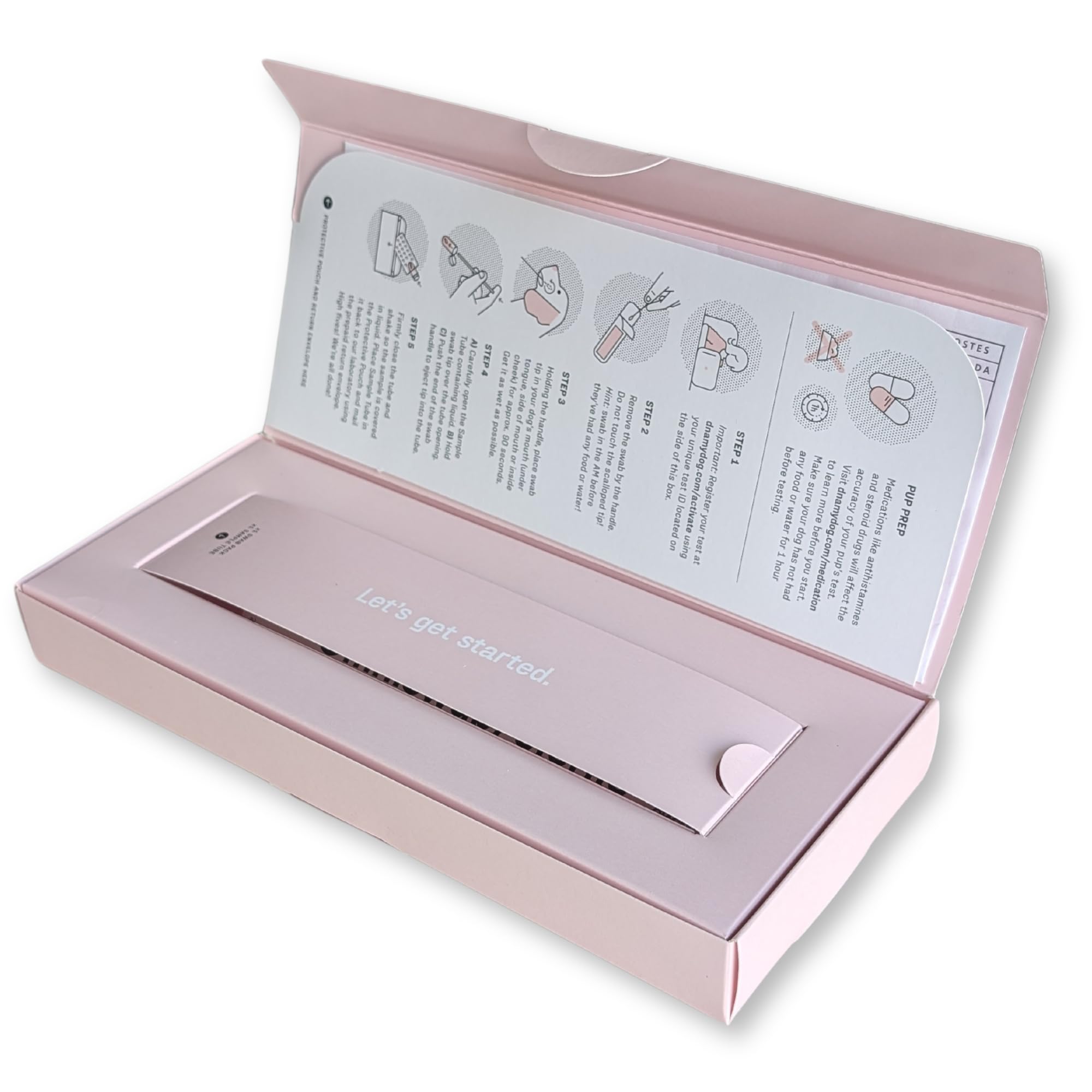 DNA MY DOG prepaid envelope makes returning the sample effortless.