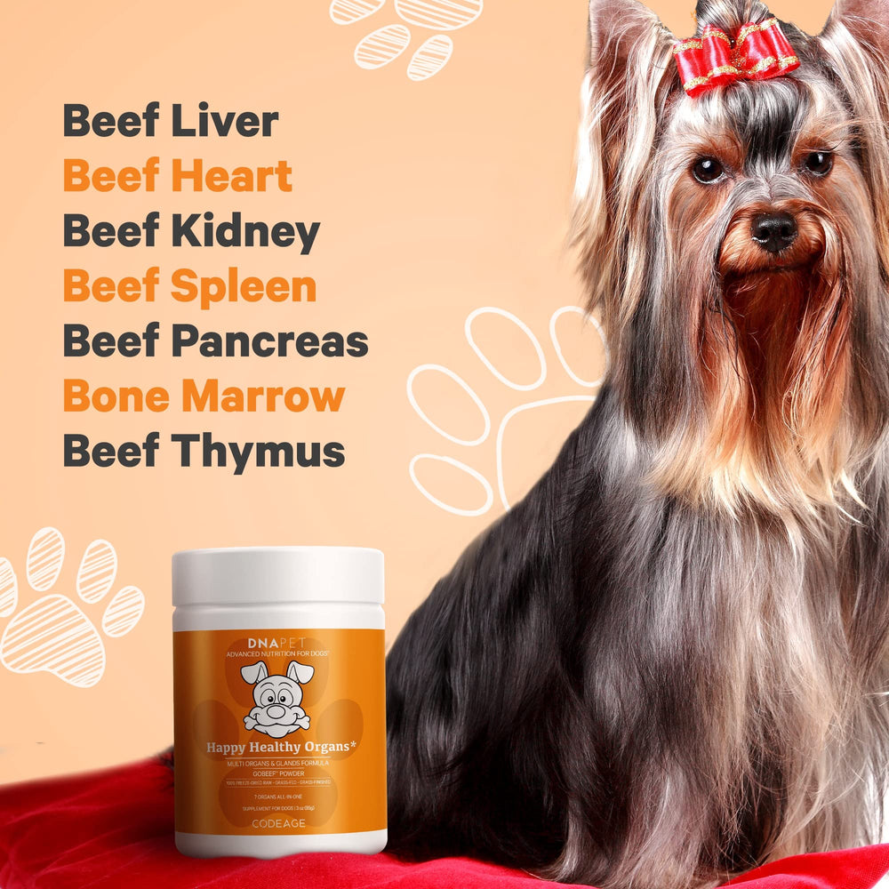 DNA PET Bovine Thymus Powder: supports diverse organ-based nutrition in meals
