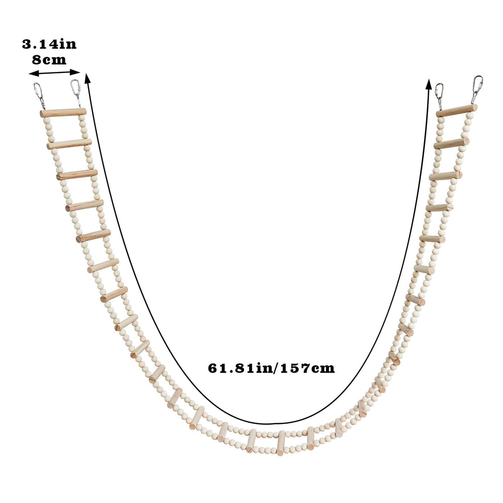 Dnoifne bird ladder bridge multi pet toy for birds and small animals