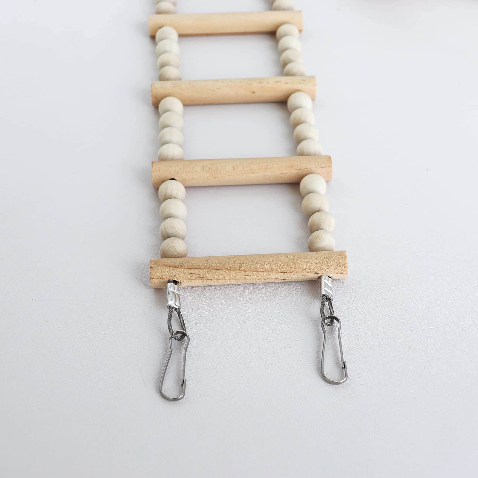 Dnoifne Bird Ladder Bridge 20 step ladder supports bird and small pet activity.