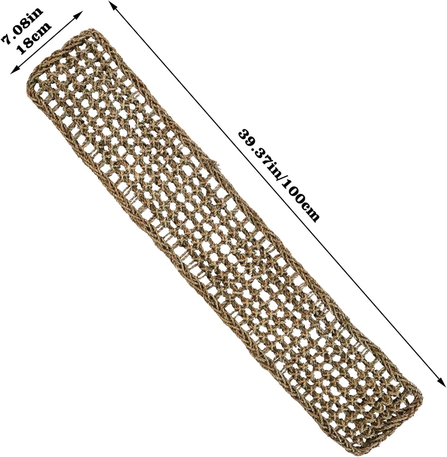 Dnoifne large 39x7 inch mat offers extended resting and movement space.