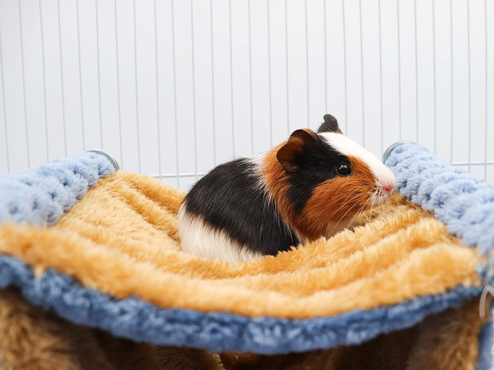 Dnoifne fleece winter rat hammock mounted in cage for easy installation