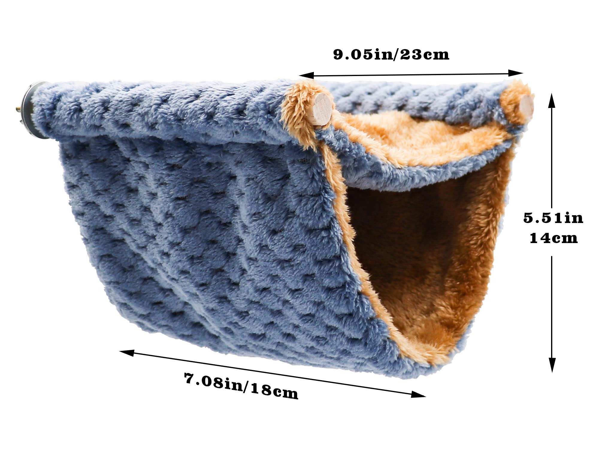 Dnoifne fleece winter rat hammock multi-pet use in shared habitats