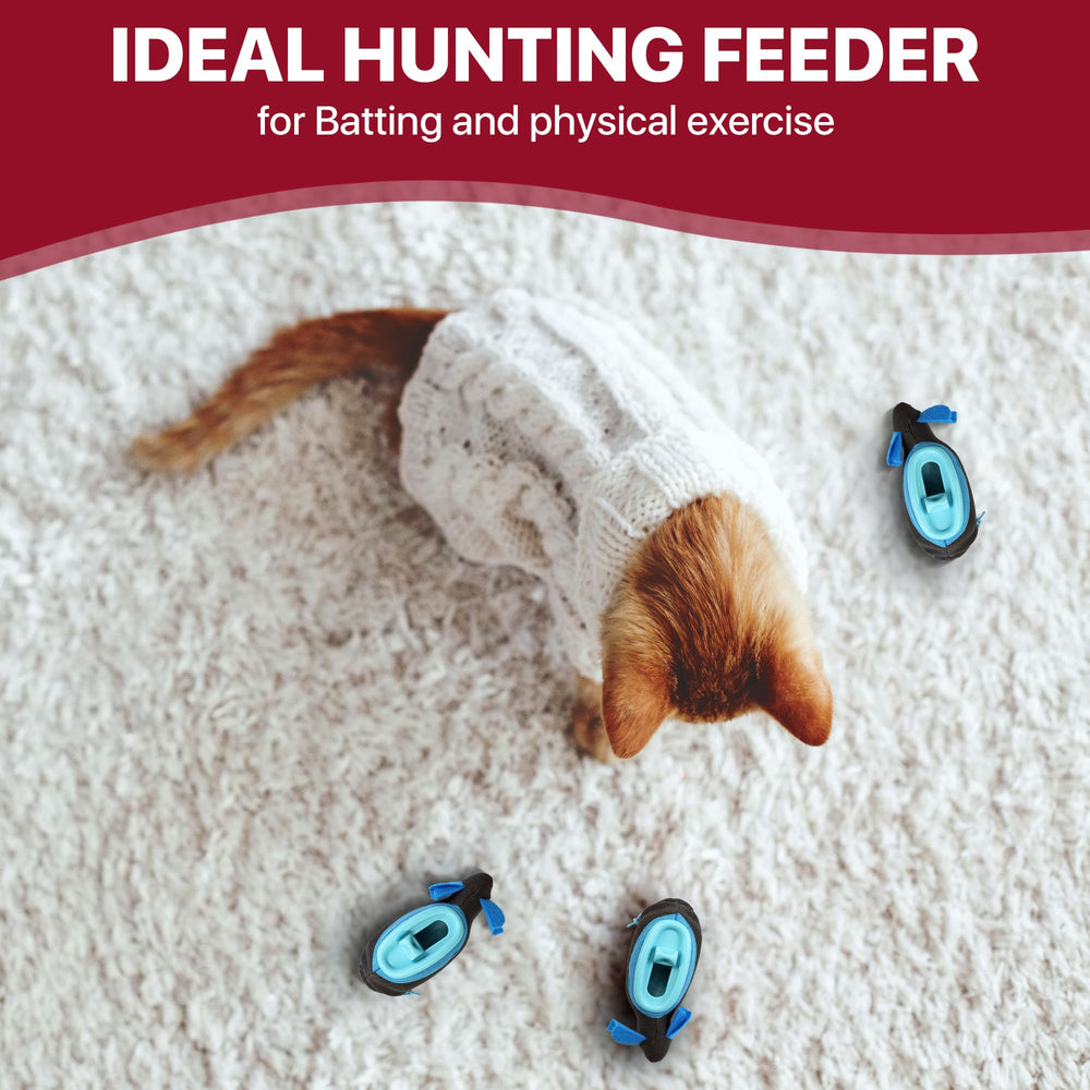 Doc & Phoebe's SPOT Cat Hunting Feeder scoop included for easy filling and refills