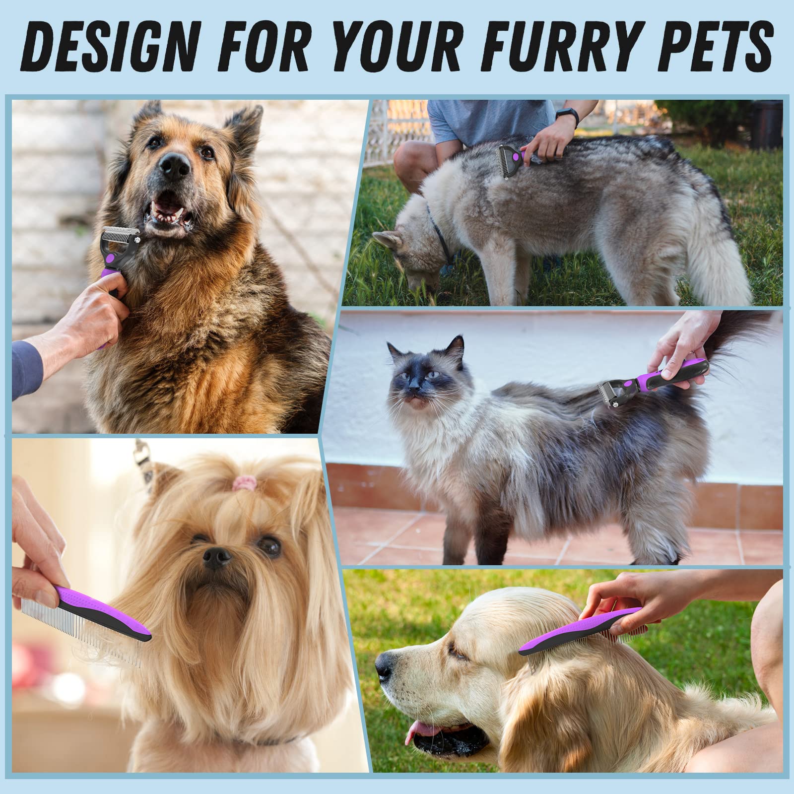 Docrok purple grooming kit adds personality to regular pet care routines