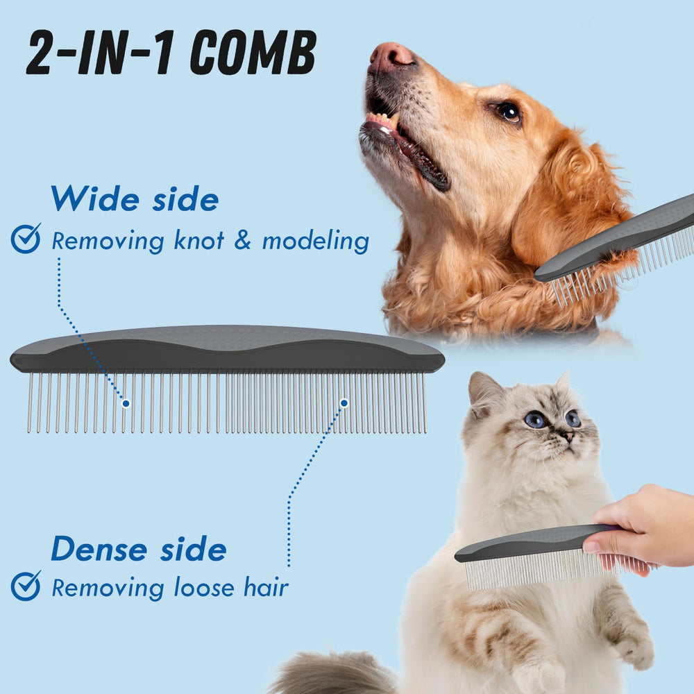 Docrok undercoat rake for dogs and cats removes loose undercoat