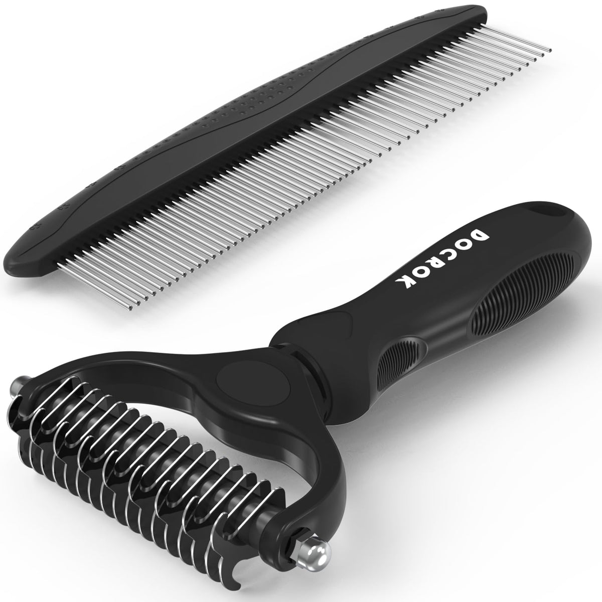 Docrok Undercoat Rake for dogs delivering gentle detangling on long coats.