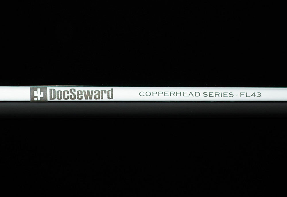 DocSeward Copperhead rubber grip provides secure, comfortable handling during careful repositioning.
