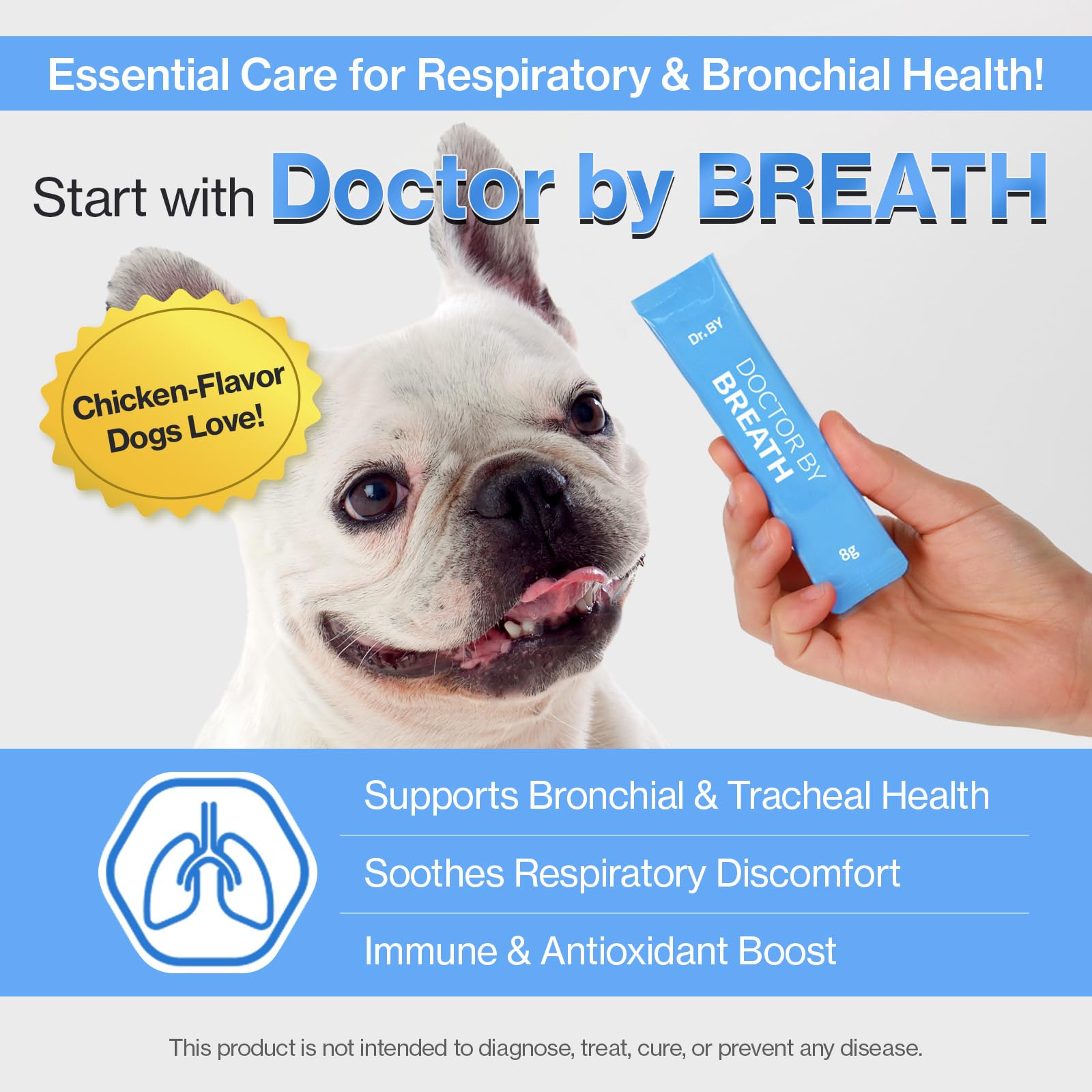 Doctor By Breath dosing spoon demonstrates convenient daily serving