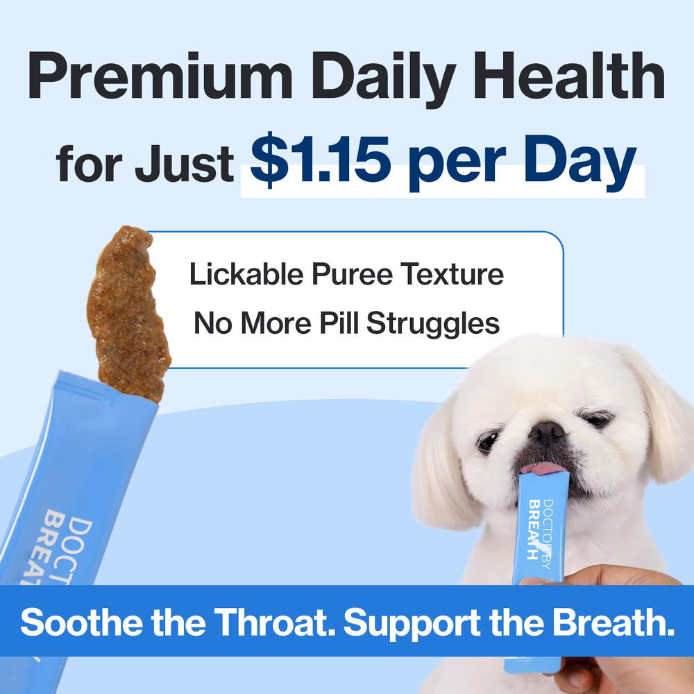 Canine care quality badge and Doctor By Breath bottle