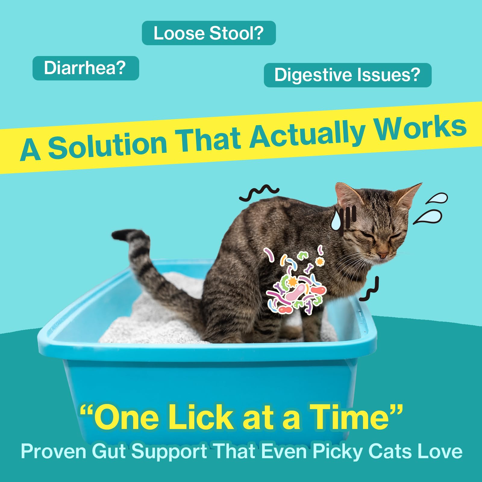 Doctor By Cat Biome lickable serving for easy digestive care.