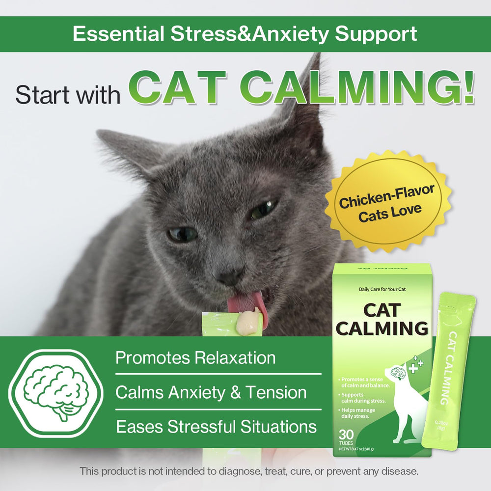 Individually packaged Doctor By Cat Calming sachets for convenient dosing.