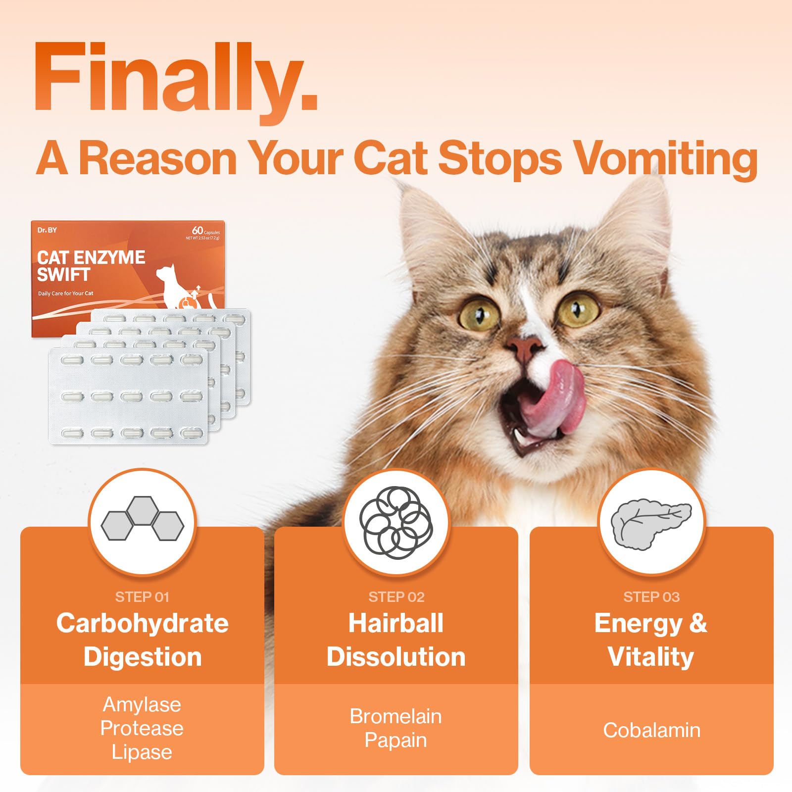 Doctor By Cat Enzyme Swift amylase lipase protease blend supports digestion