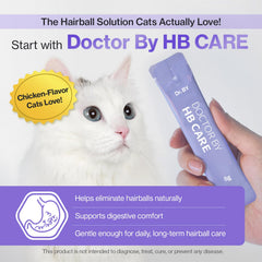 Doctor By HB Care lickable chicken flavor tubes cats love during feeding.