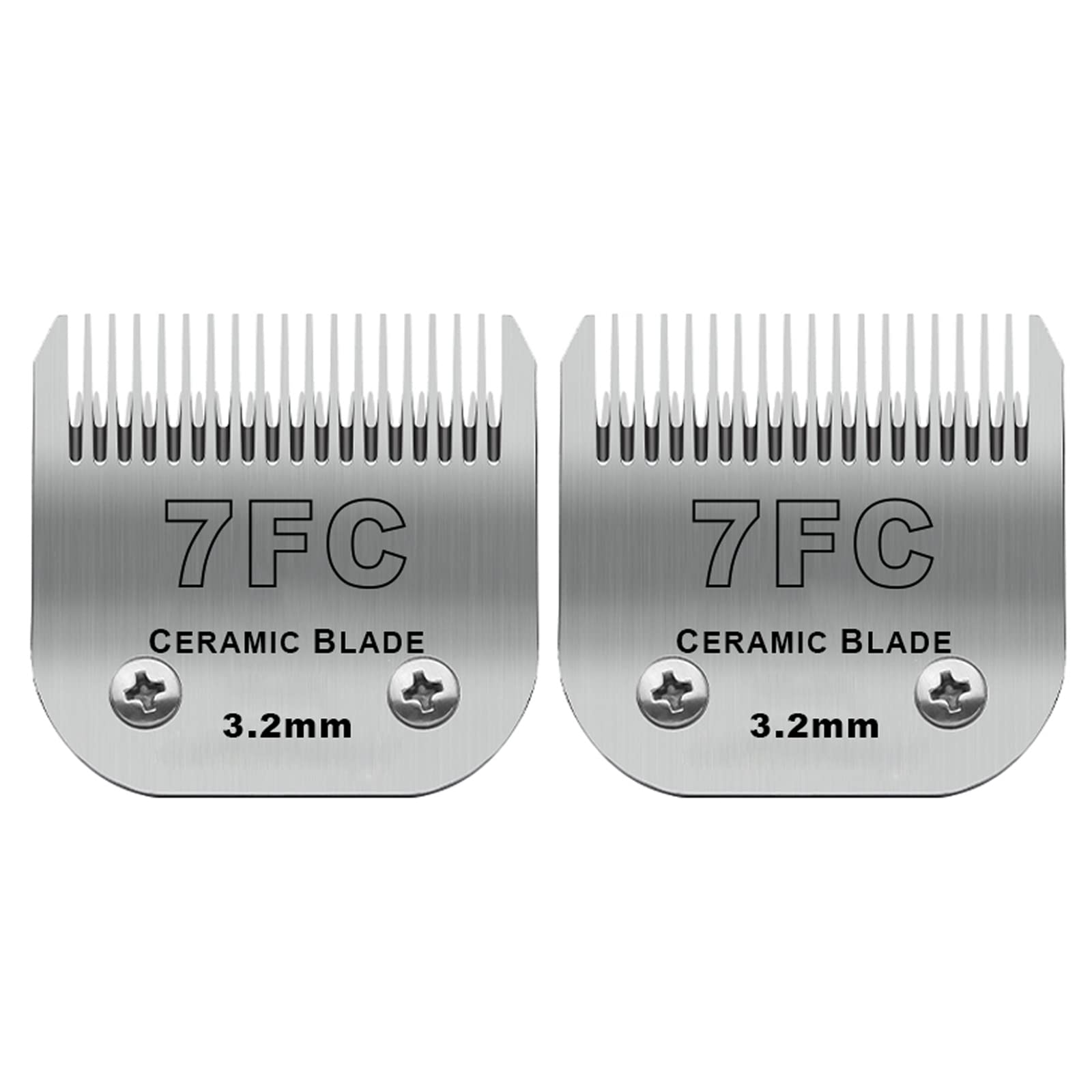 DODAER 2-pack detachable clipper blades 7FC for precise 3.2mm cuts