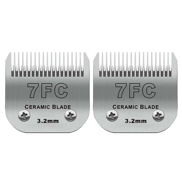 DODAER 2-pack detachable clipper blades 7FC for precise 3.2mm cuts