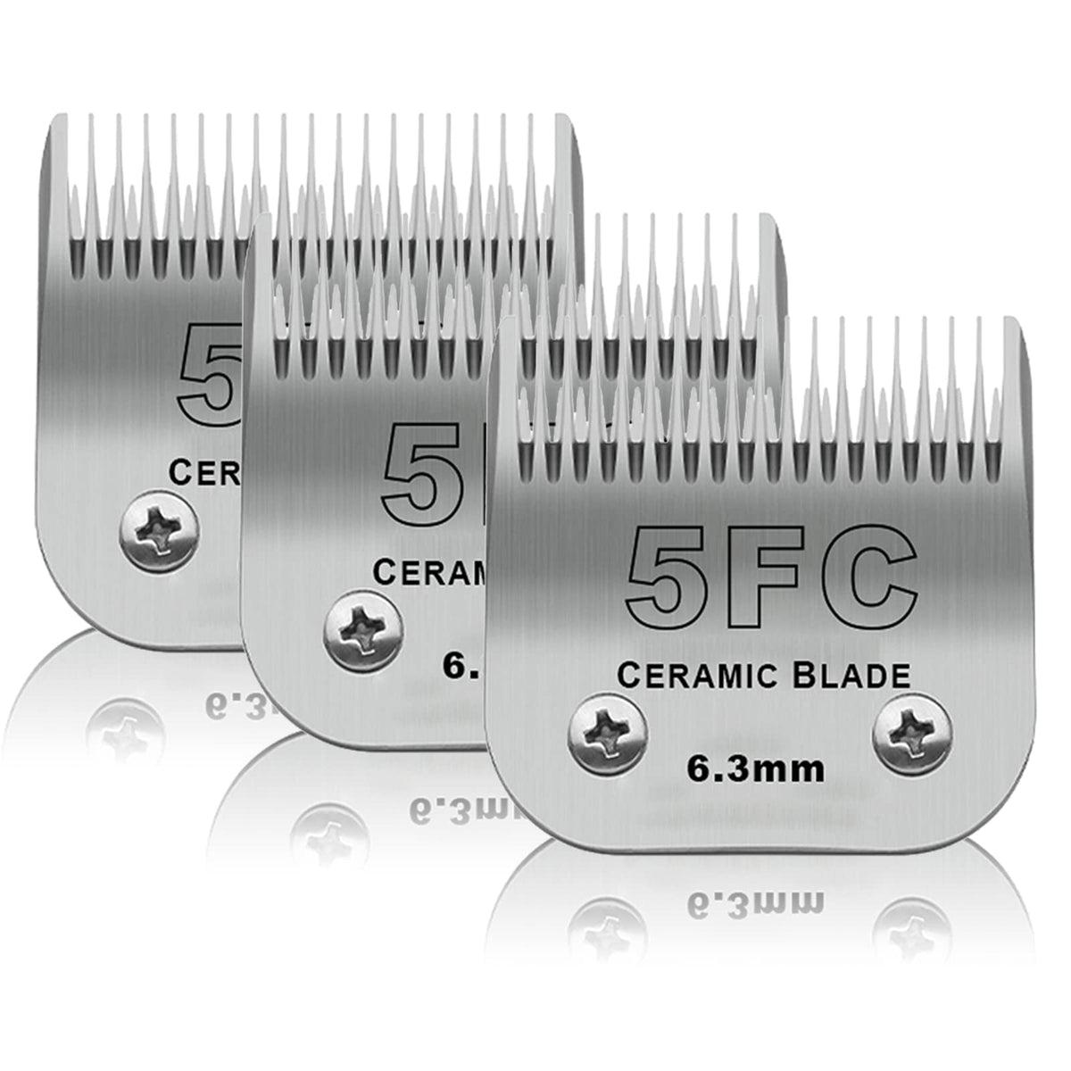 DODAER 3-pack 5FC blades for precise at home pet grooming.