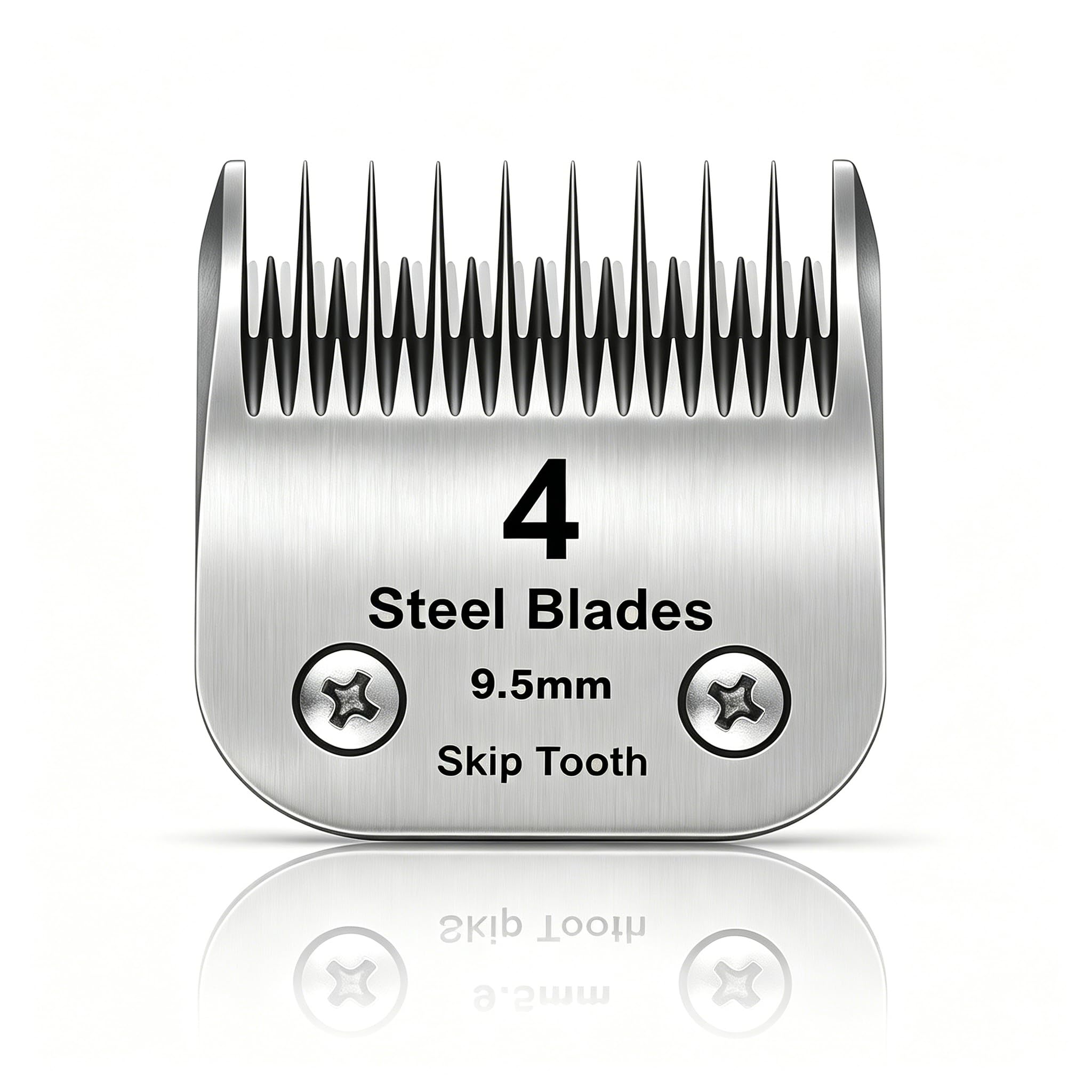 DODAER 4 skip tooth blade closeup for precise grooming on dense coats