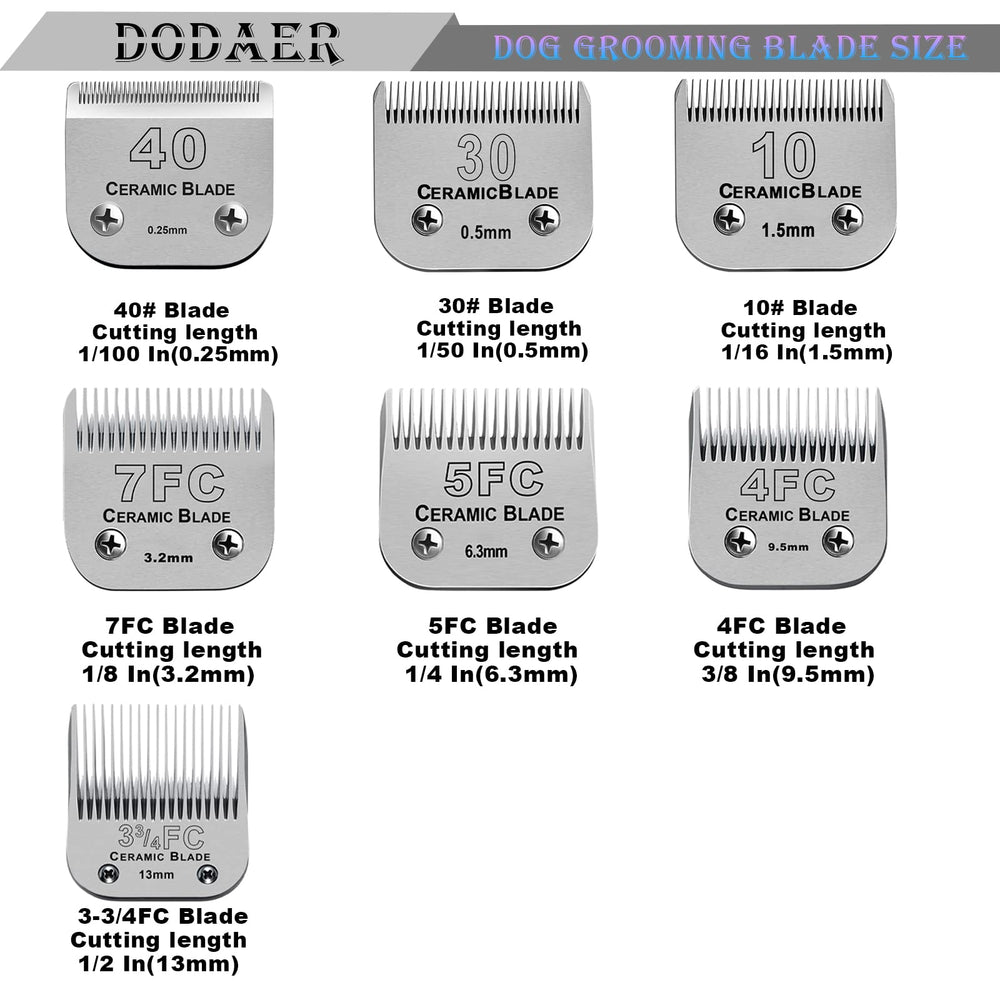 DODAER 440C stainless steel comb blade demonstrates rust-resistant durability.