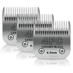 DODAER 4FC blade close-up showing 3-8 inch cut length for precise pet grooming
