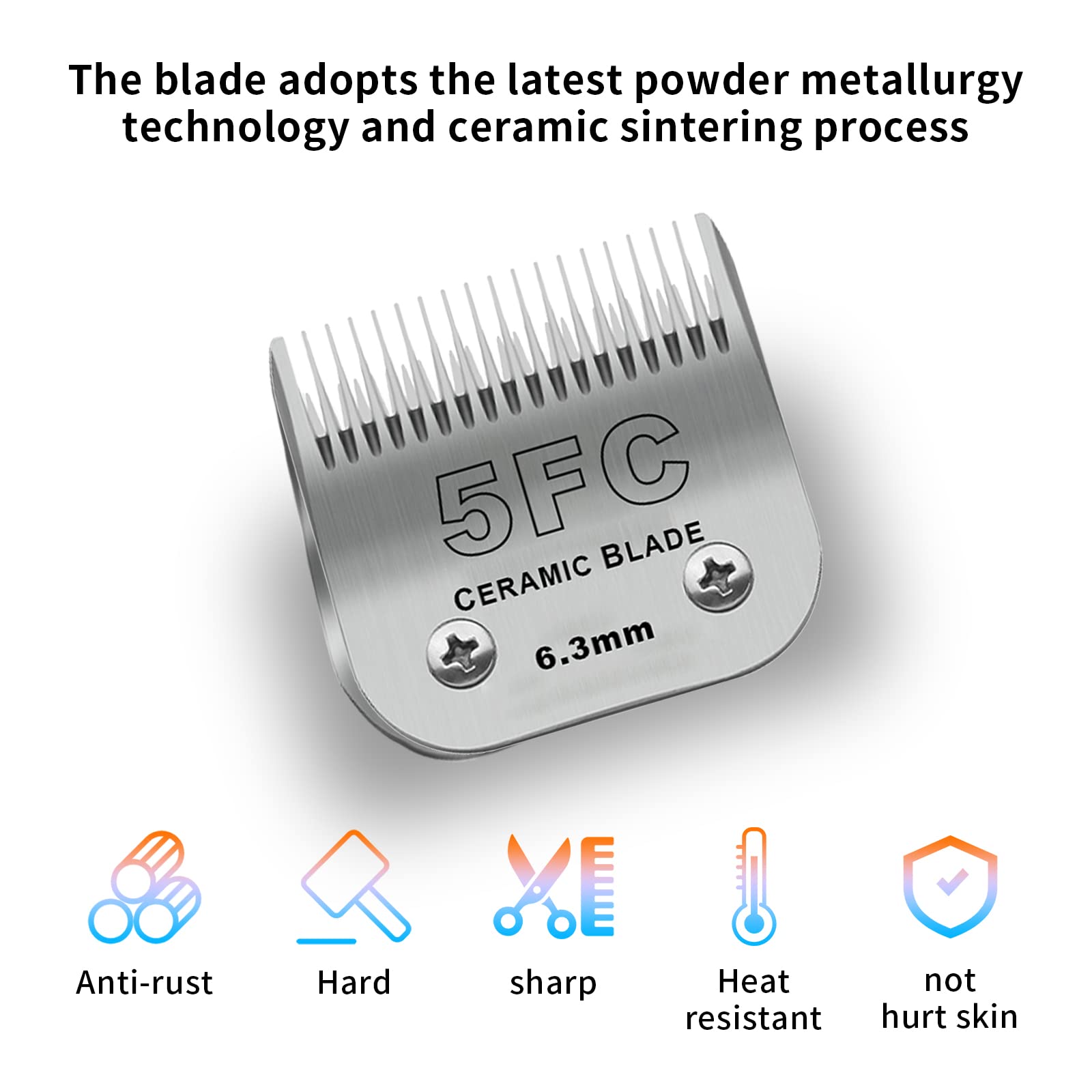 DODAER 5FC blade compatibility with Andis Oster and KM10 clipper models.