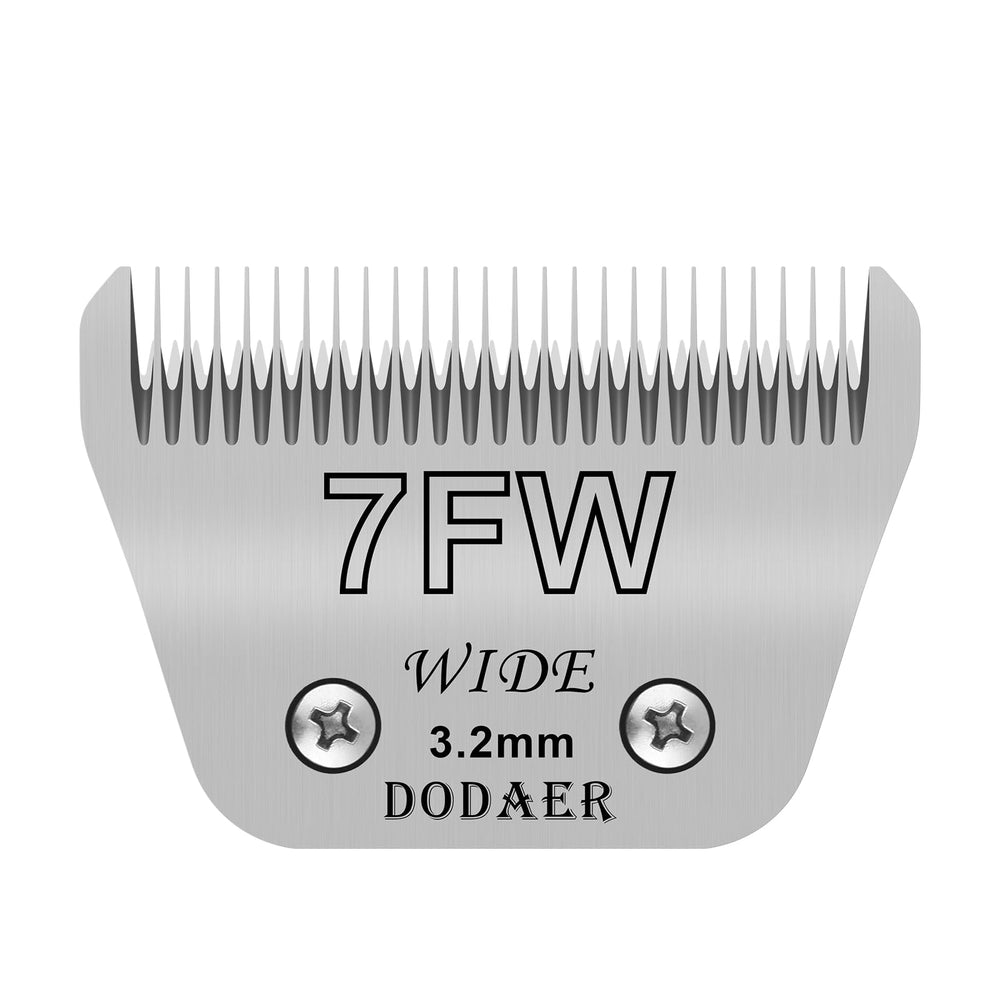 DODAER 7FW wide blade ready for large pet trimming and efficiency