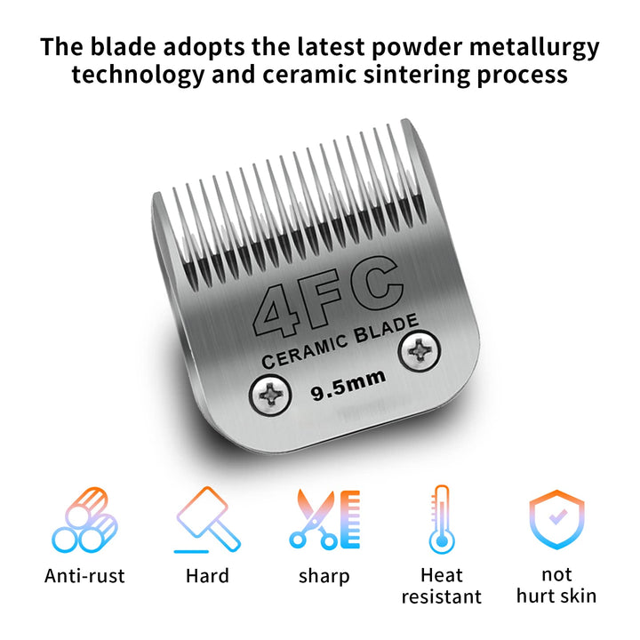 DODAER ceramic-coated titanium blade close-up highlights heat resistance and smooth operation