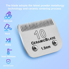 DODAER ceramic-coated blade detail for heat-resistant grooming