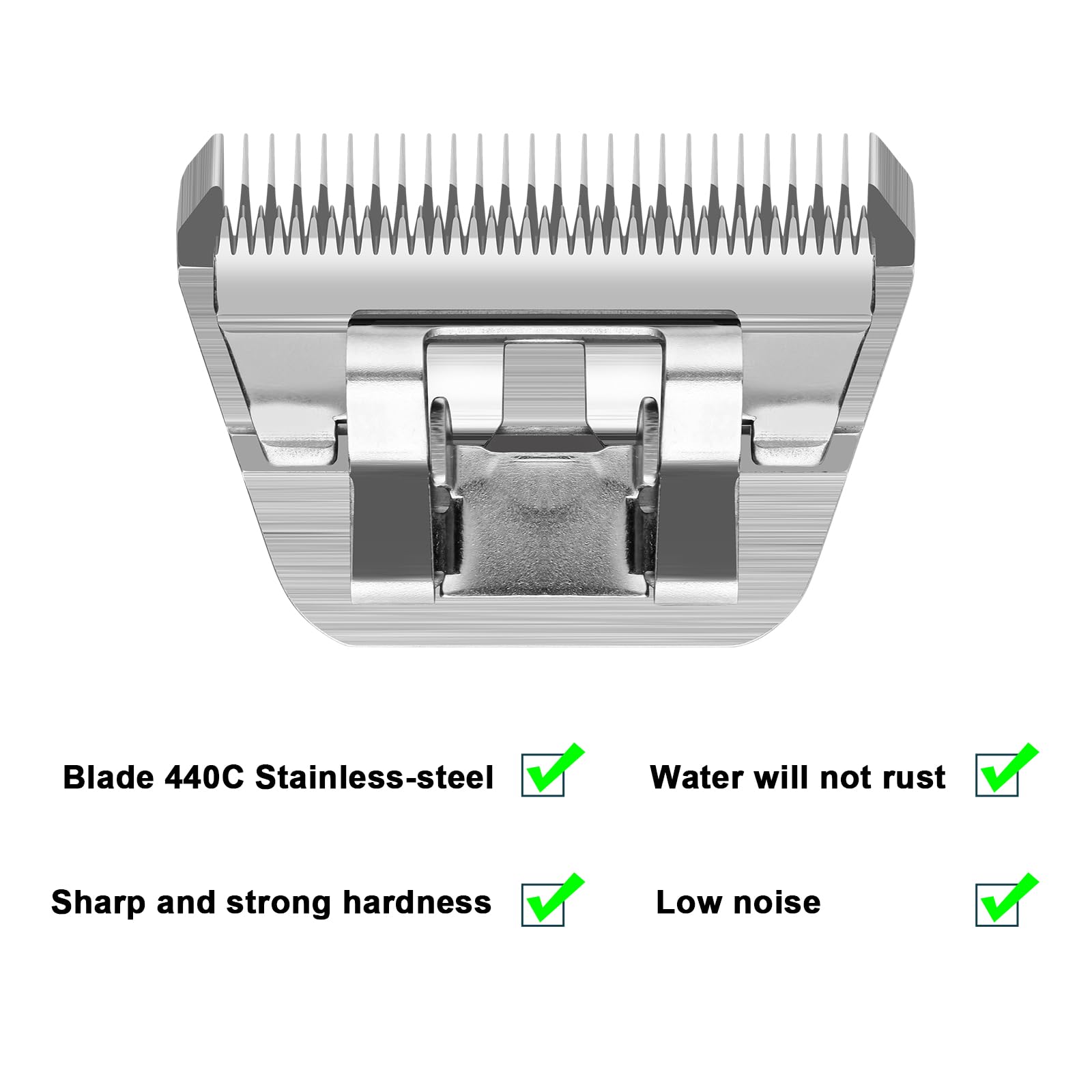 Compatibility with Andis and Oster A5 clippers shown for versatile use