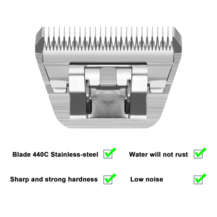 Compatibility with Andis and Oster A5 clippers shown for versatile use