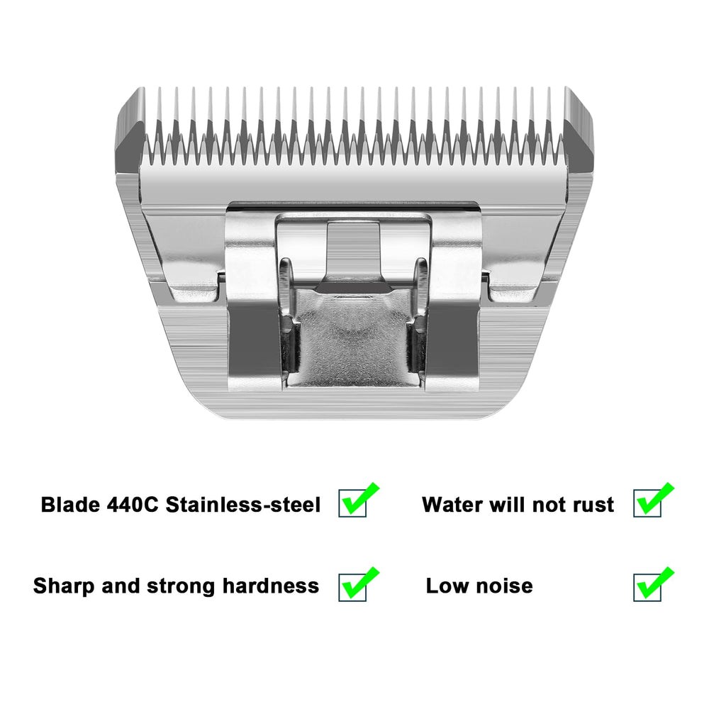 Compatibility with Andis and Oster A5 clippers shown for versatile use