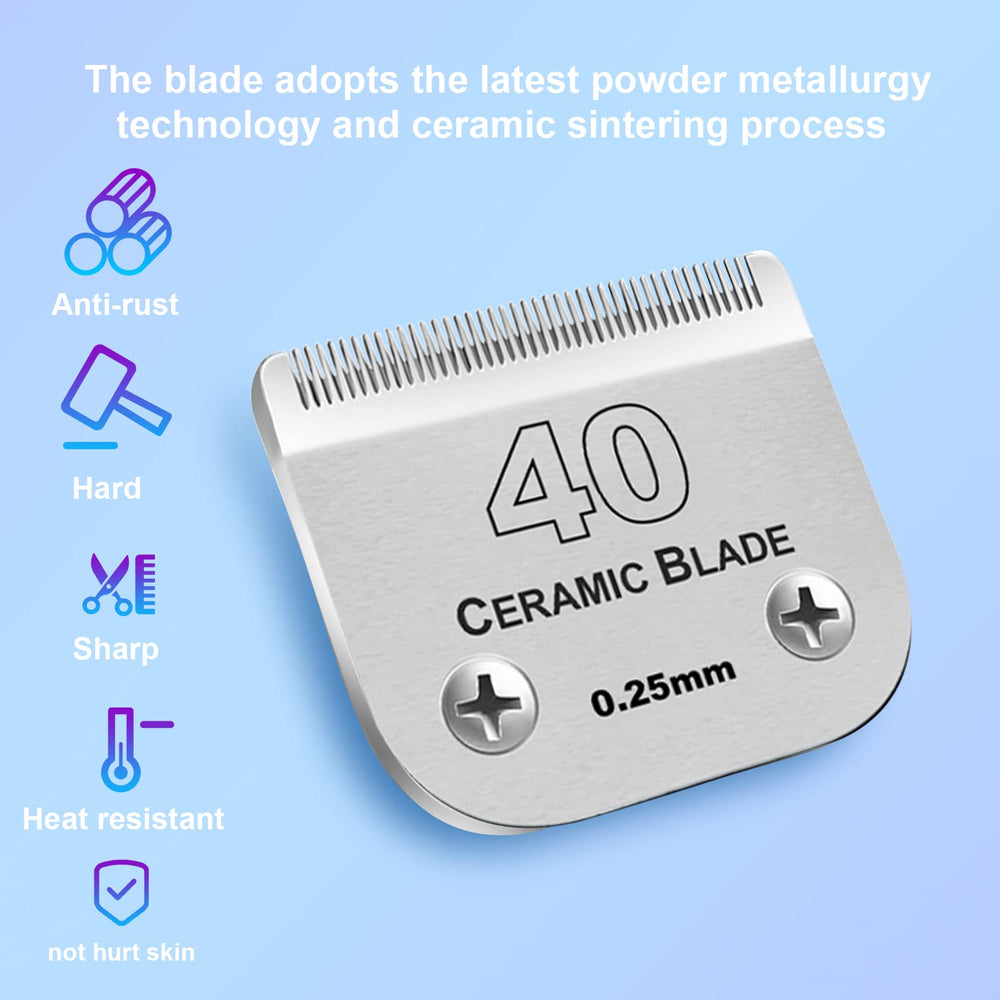 DODAER detachable ceramic blade compatibility confirms fit with Andis, Oster, and Wahl clippers.