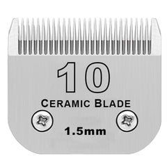 DODAER detachable dog grooming clipper ceramic blade close-up highlighting precision cutting