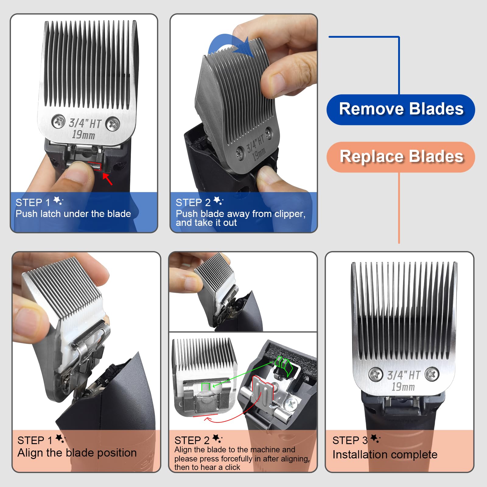 DODAER durable blade design supports professional level grooming sessions