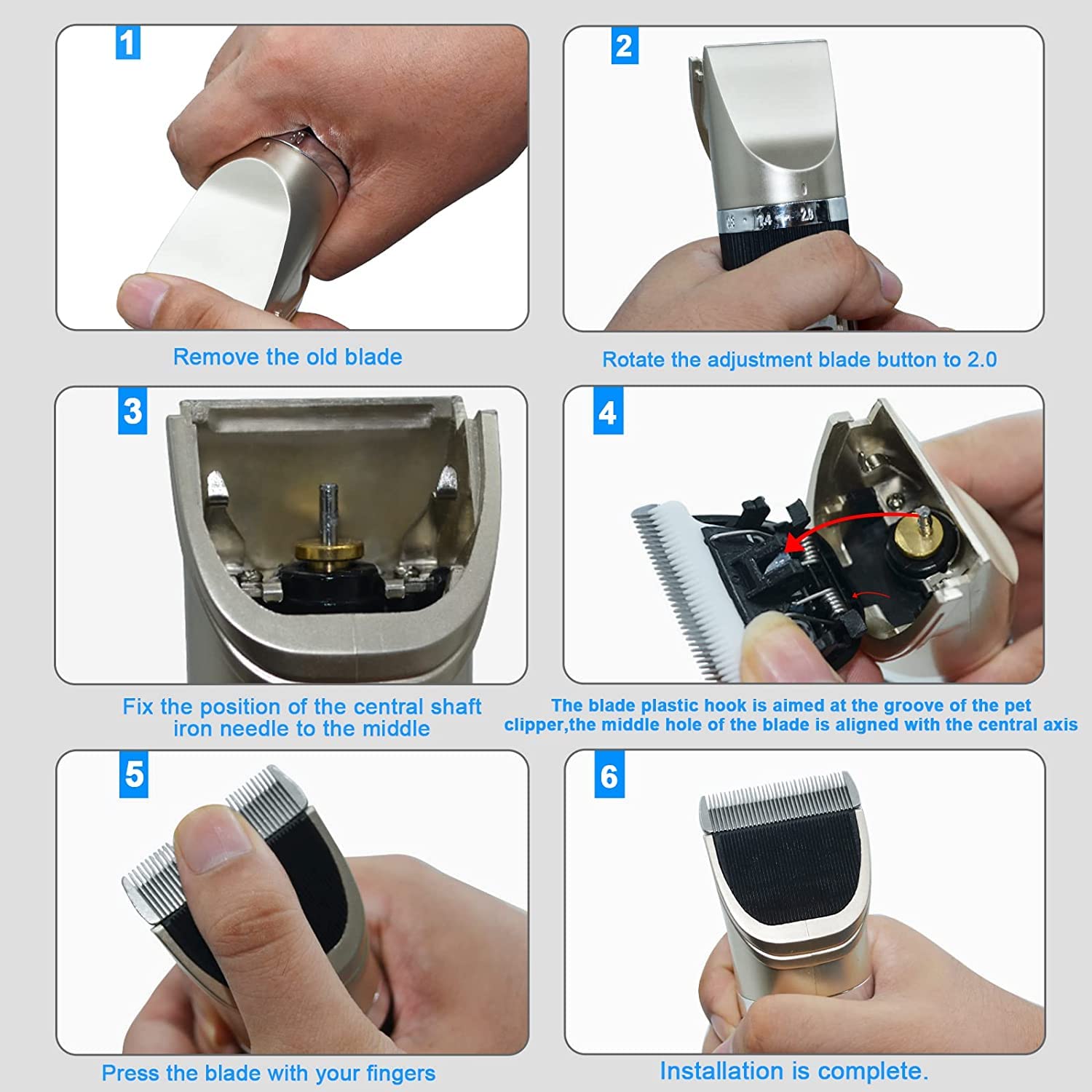 DODAER easy-install blade snaps in securely for fast maintenance.