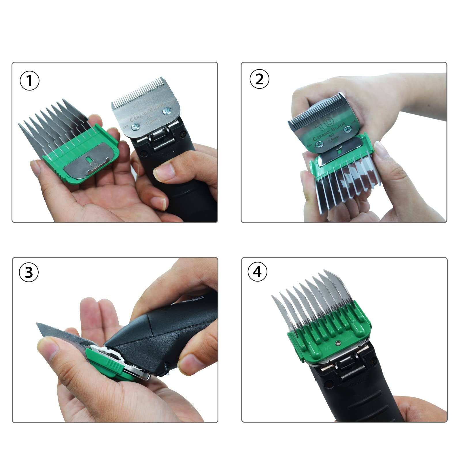 DODAER storage box keeps all nine guide combs organized.