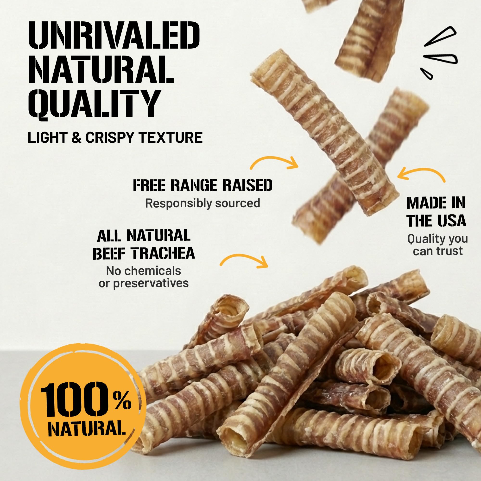 Dog Chits Beef Trachea with glucosamine supports joints during play.