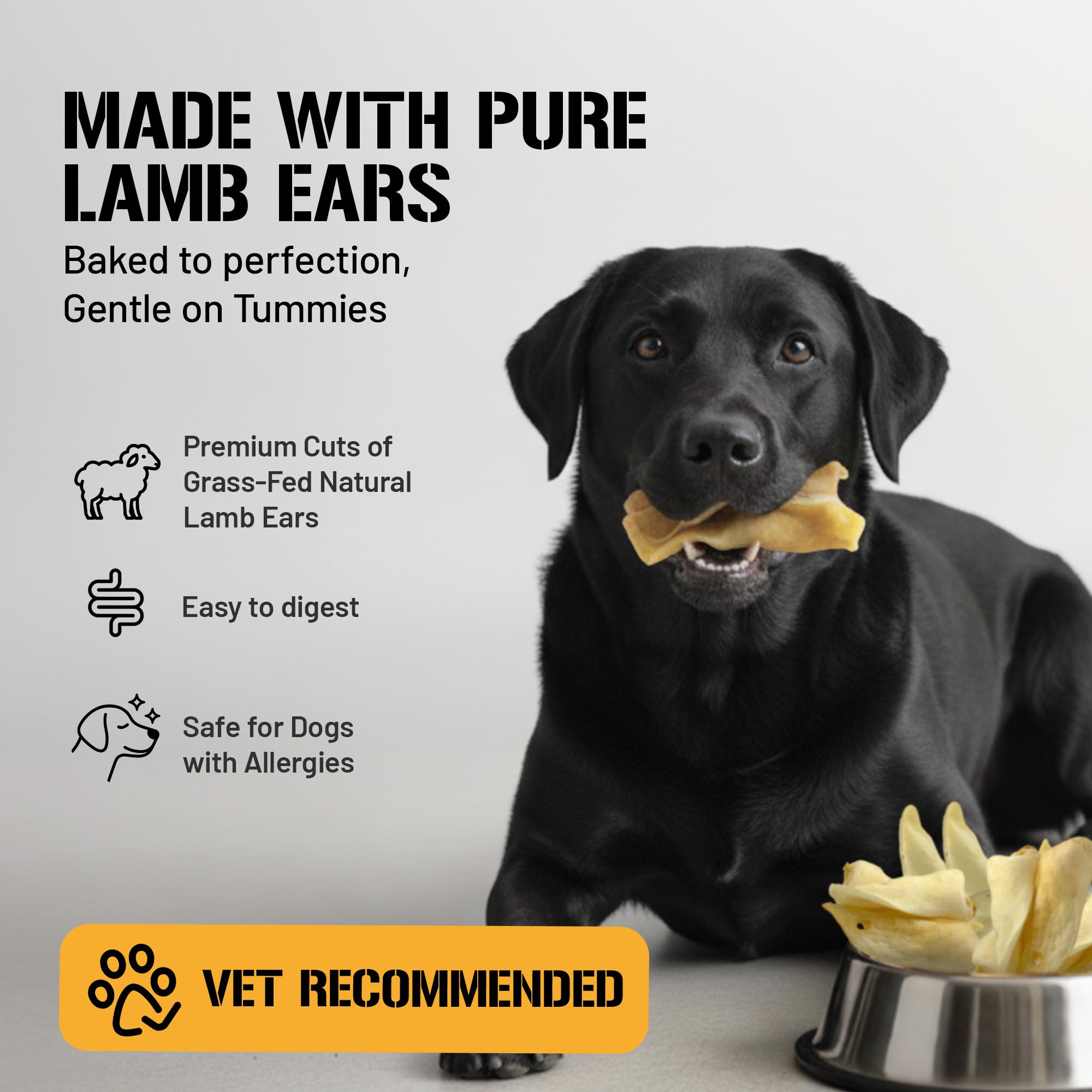 Dog Chits Lamb Ears: high-protein, low-fat chew great for training