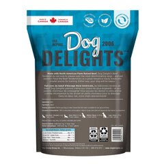 Dog Delights Beef Tendersticks slices ready for training rewards