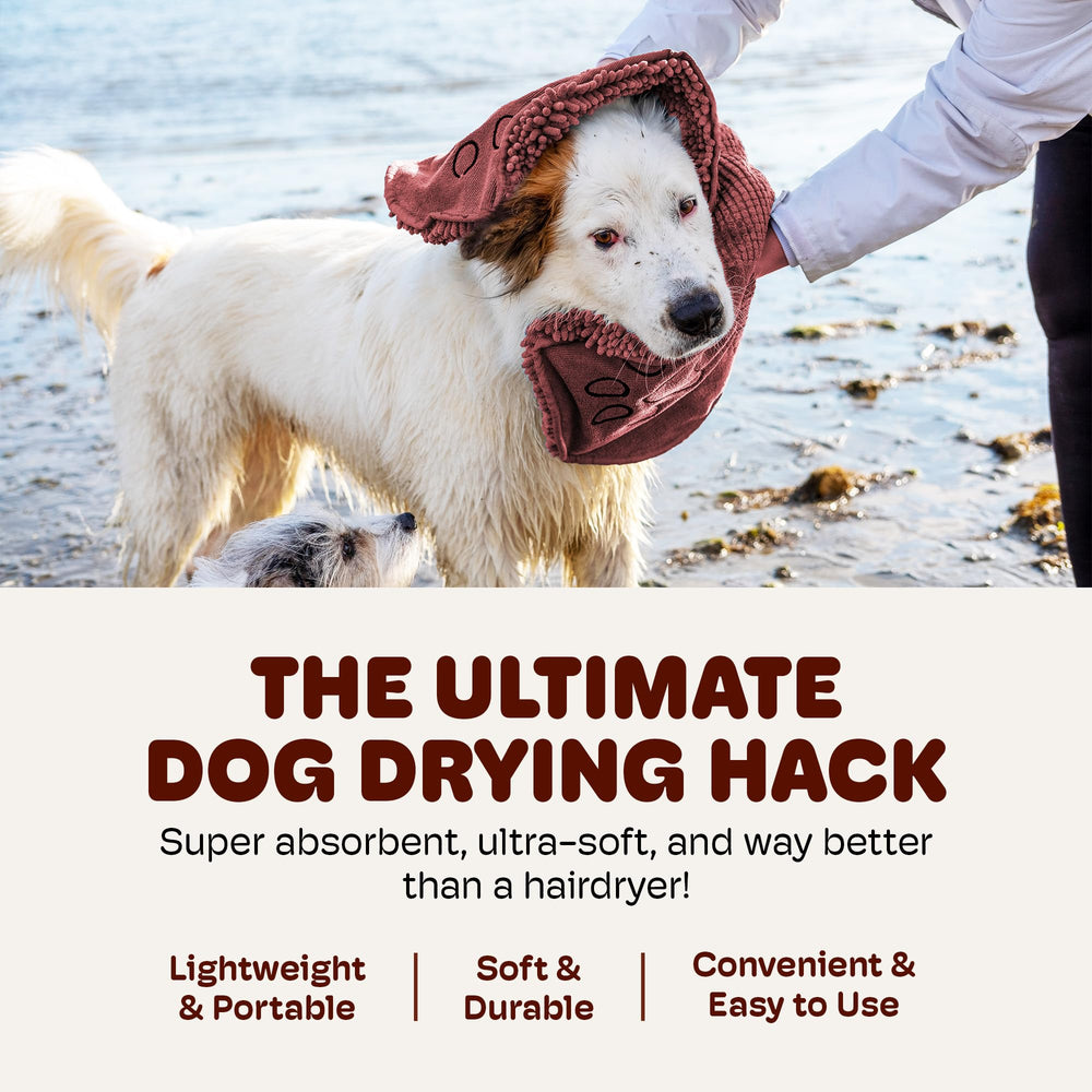 Dog Gone Smart Dirty Dog Shammy fast drying performance compared to cotton towels.