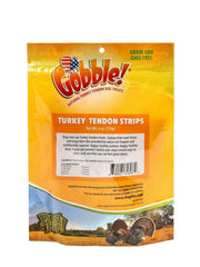 Dog Nip Gobble single-ingredient turkey tendon natural chew for dog enjoyment