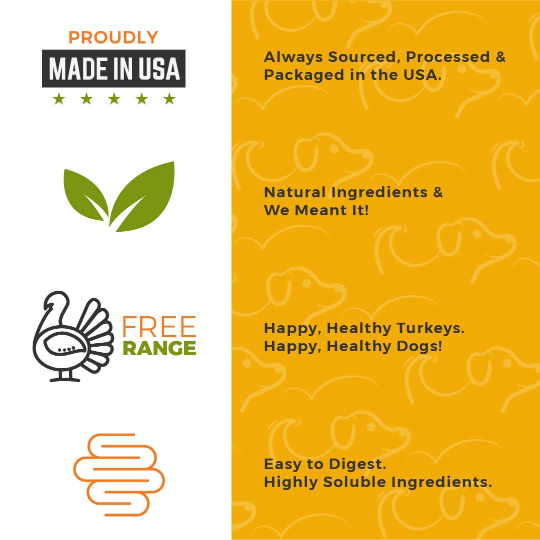 Dog Nip USA-made label highlights humanely sourced turkey.