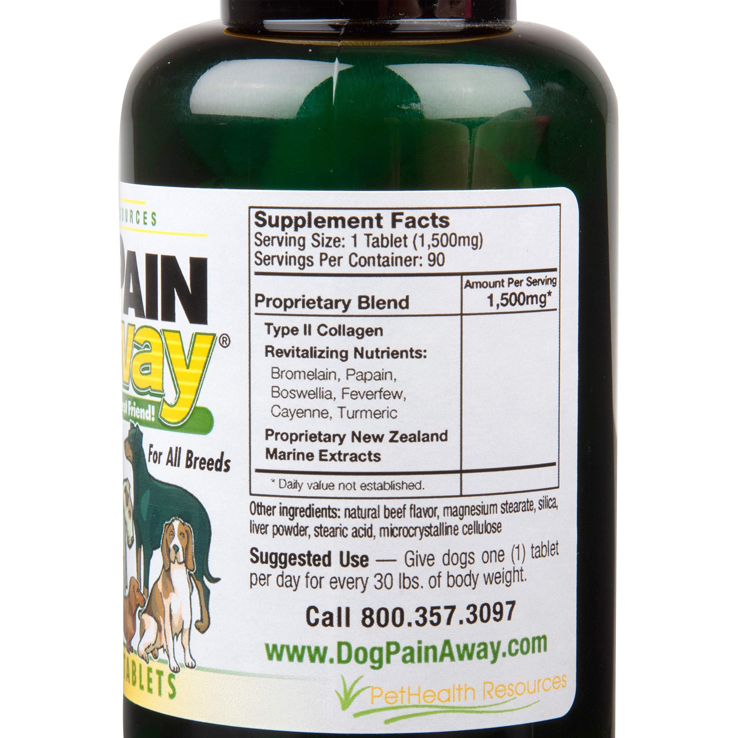 Dog Pain Away owner giving chew during walk to support comfort.