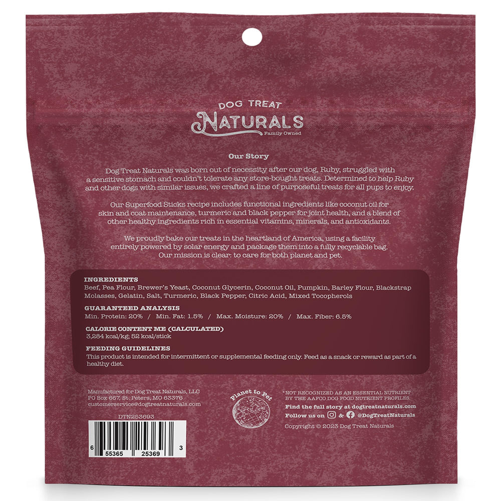 Dog Treat Naturals beef-rich protein—supports active dogs during training.