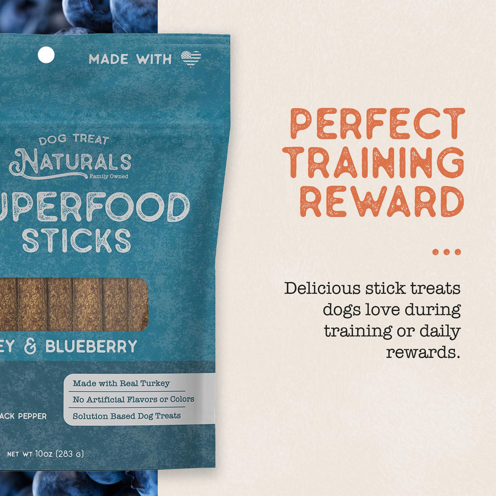 Dog Treat Naturals close-up of textured sticks ready for easy training sessions.